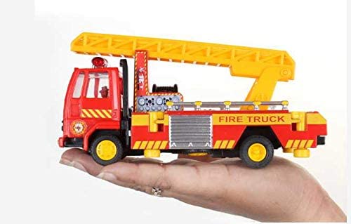 PRIYVI Car Toy for Kids Combo of Pull Back Action i20 Car with Fire Fire Ladder Truck Model Toy Car for Kids and Boys (Color May Vary)