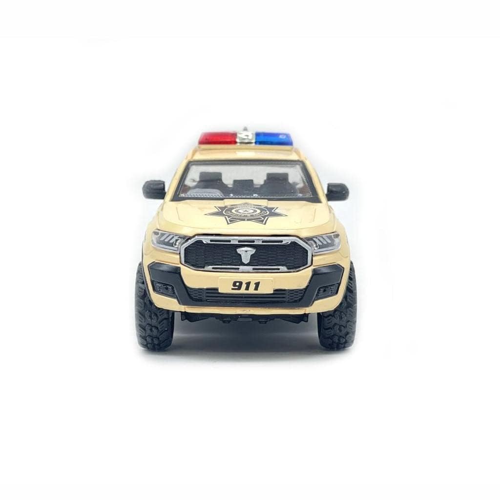 Amisha Gift Gallery Beige and Black Police Car Toys for Kids Emargency Cars Toy Model Pull Back Car Toys for Kids | Toy Vehicles 4X4 Pickup Truck for Boys and Girls Colour AS PER Availability