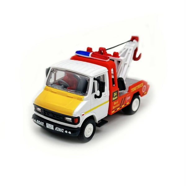 Amisha Gift Gallery Truck Toys for Kids Tuf 07 Tow Crane Truck, Pull Back Action Toy Vehivcle, Pull & Retract Tow Trucks with Hook (Assorted Colour, Pack of: 1)
