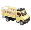 Amisha Gift Gallery Pull Back Action 407 Mini Transporter Truck Toy for Kids with Openable Tail Gate (Color May Vary)