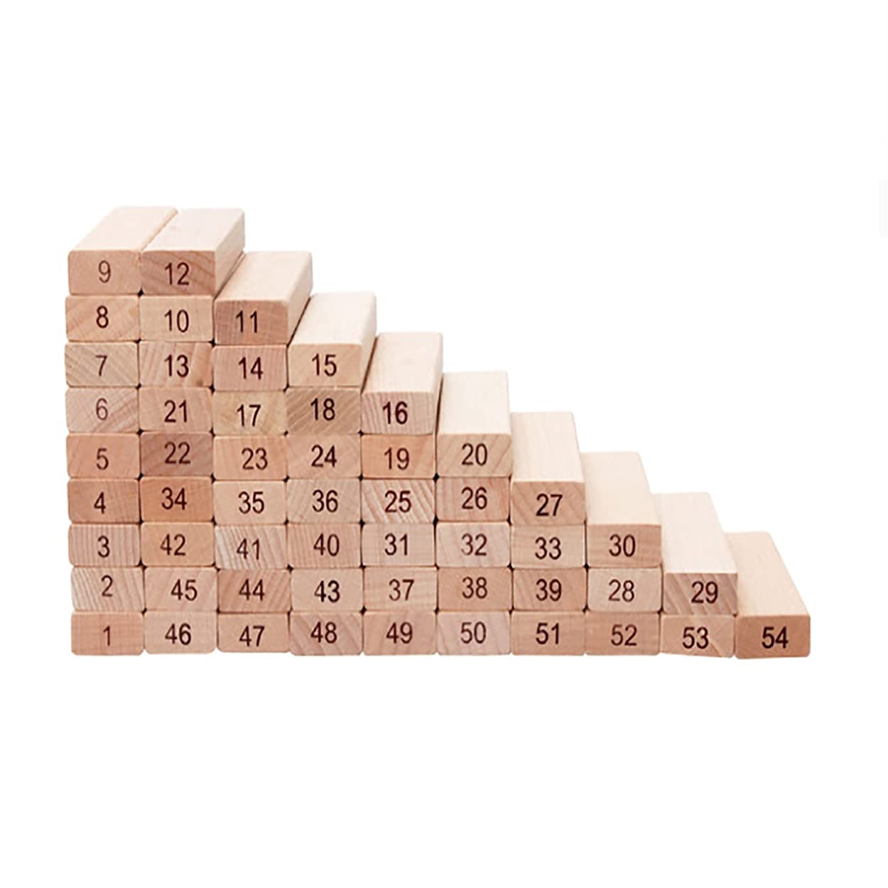 Amisha Gift Gallery 48 Pcs 3 Dice Challenging Wooden Blocks Games for Adults and Kids, Tumbling Tower Stacking Toys with Dices Board Best Educational Puzzle Game