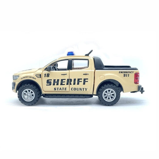Amisha Gift Gallery Beige and Black Police Car Toys for Kids Emargency Cars Toy Model Pull Back Car Toys for Kids | Toy Vehicles 4X4 Pickup Truck for Boys and Girls Colour AS PER Availability