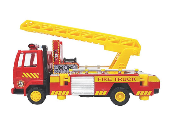 PRIYVI Car Toy for Kids Combo of Pull Back Action i20 Car with Fire Fire Ladder Truck Model Toy Car for Kids and Boys (Color May Vary)