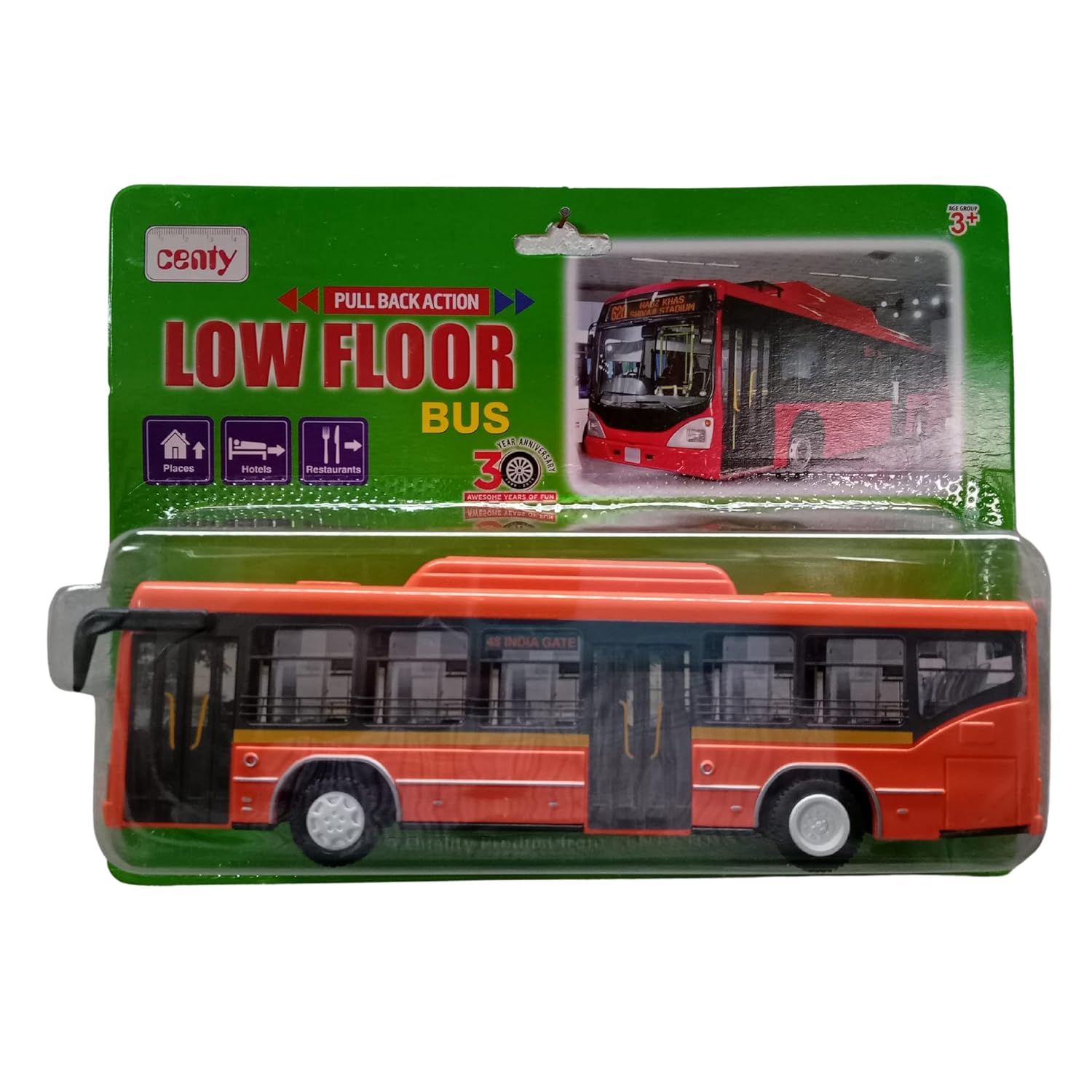 Amisha Gift Gallery@ Toy Car for Kids Exclusive Delhi Low Floor Bus SUV Car Toy Miniature Pull Back Action Mini Vehicle Scaled Models Car Toys for Kids | Kids Toys | Motor Vehicles Playsets