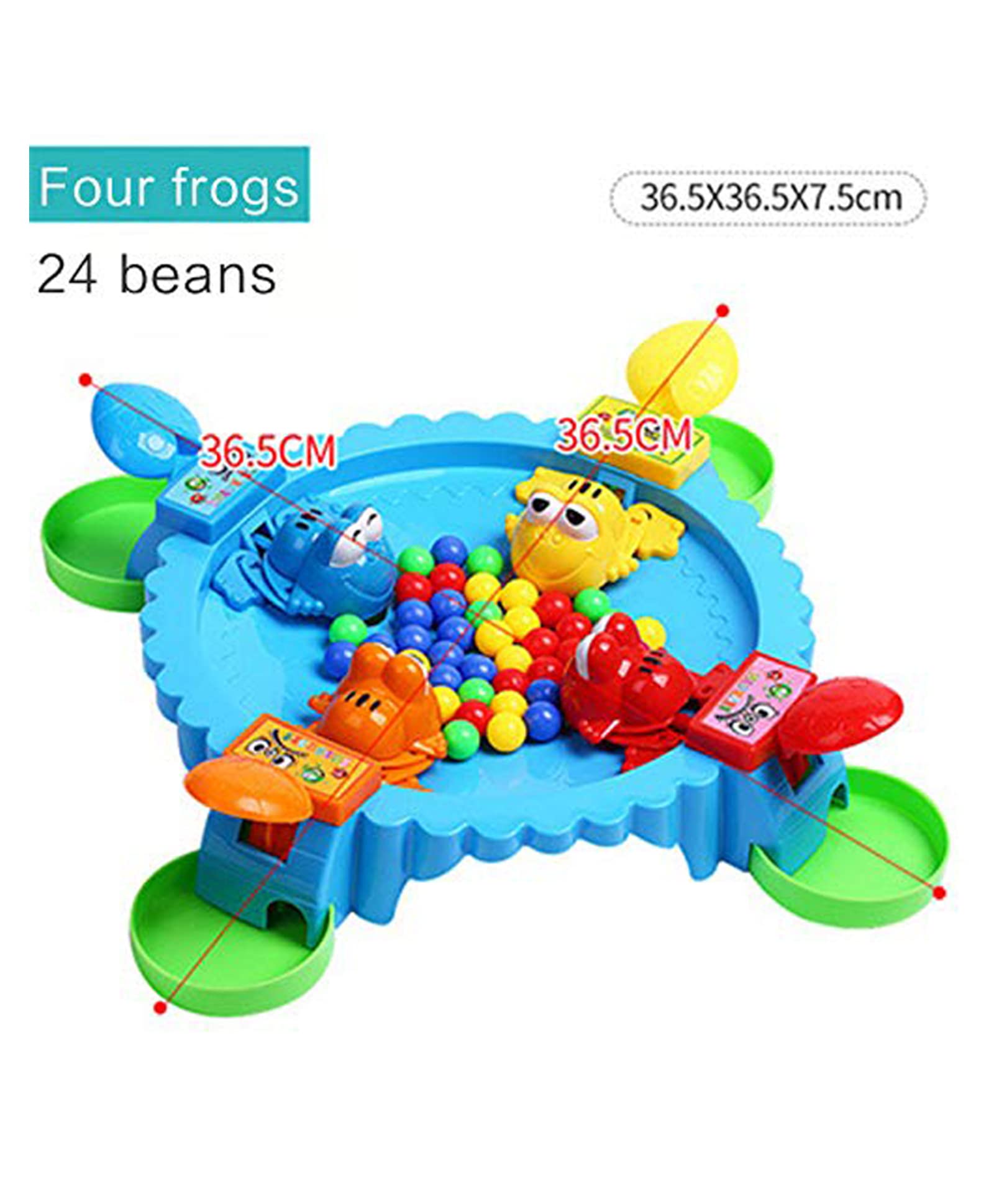 Amisha Gift Gallery Frog Eat Beans Game-4 Players-61038|Eat The Beans|Hungry Frog Game for Kids|Multiplayer Games|Game for 4 Players|Board Game