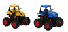 Amisha Gift Gallery Big Wheeles Tractor Toy for Kids Tractor Pull Back Cars for 3 Years (Blue)