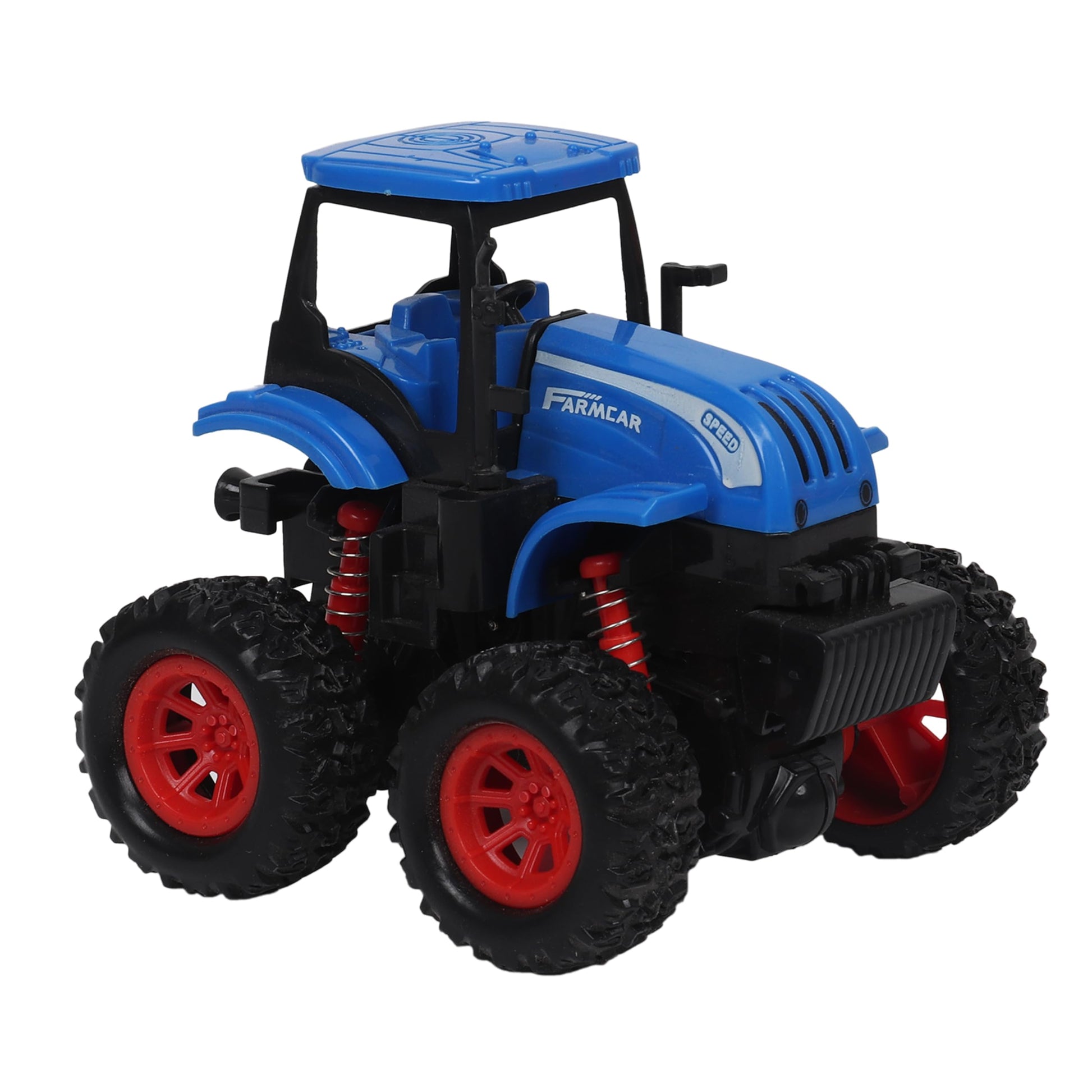 Amisha Gift Gallery Big Wheeles Tractor Toy for Kids Tractor Pull Back Cars for 3 Years (Blue)