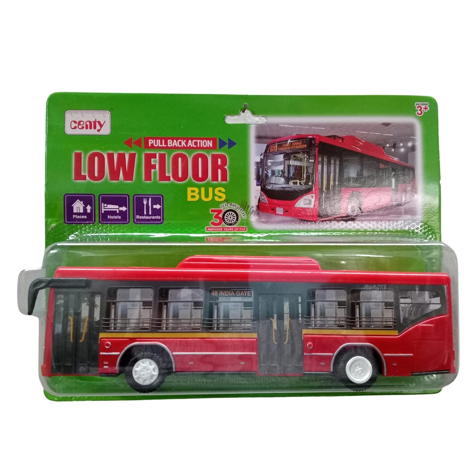 Amisha Gift Gallery@ Toy Car for Kids Exclusive Delhi Low Floor Bus SUV Car Toy Miniature Pull Back Action Mini Vehicle Scaled Models Car Toys for Kids | Kids Toys | Motor Vehicles Playsets