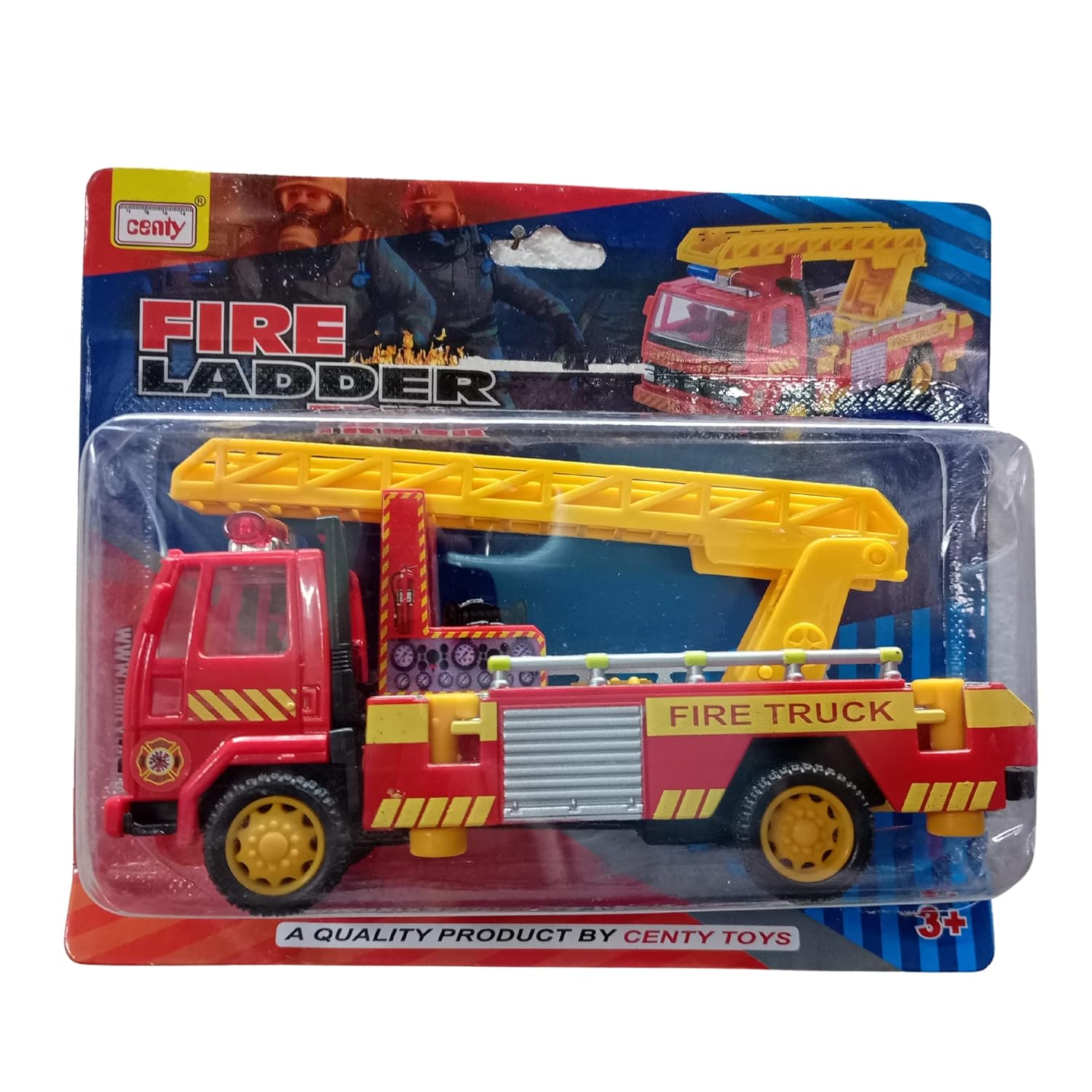 PRIYVI Car Toy for Kids Combo of Pull Back Action i20 Car with Fire Fire Ladder Truck Model Toy Car for Kids and Boys (Color May Vary)